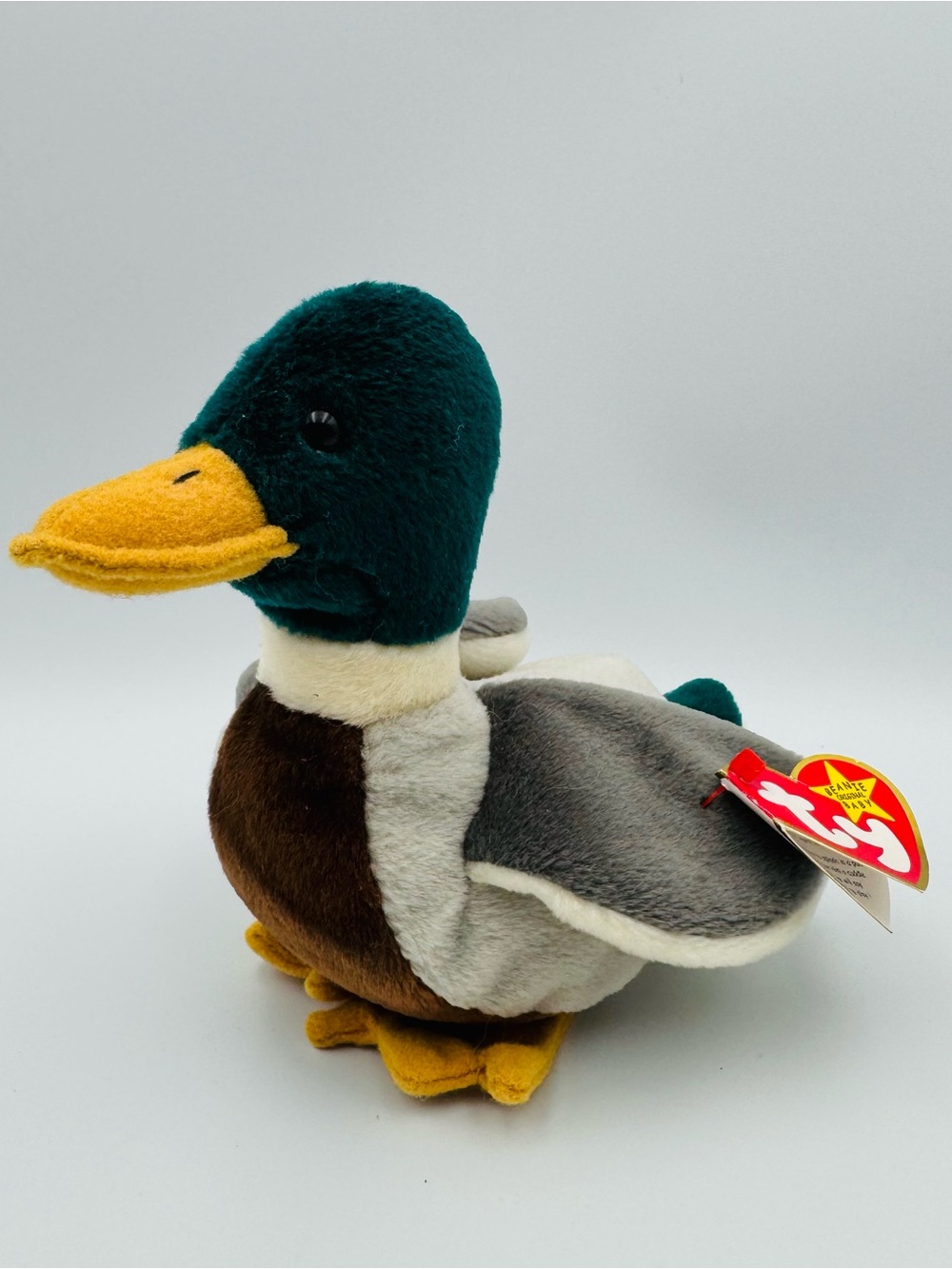 Ty Beanie Babies Jake Drake Mallard Duck 1997 Retired Plush Rare